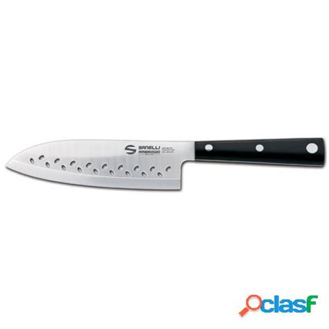 Coltello Santoku Lama Forata Cm Linea Hasaki Di Sanelli Ambrogio In