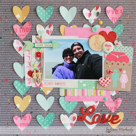 20 Scrapbook Layout Ideas That You’ll Love Ideal Me Simple Scrapbook Romantic Scrapbook