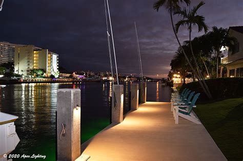 Modern Style Home In Pompano Beach Led Dock Lighting Apexlighting