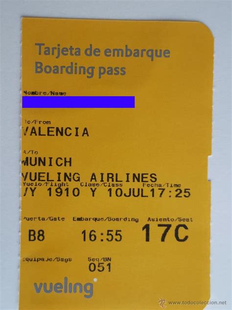 Tarjeta De Embarque Vueling Ubicaciondepersonas Cdmx Gob Mx