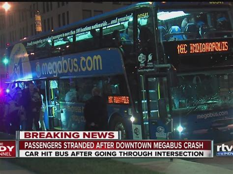 Passengers Stranded After Downtown Megabus Crash