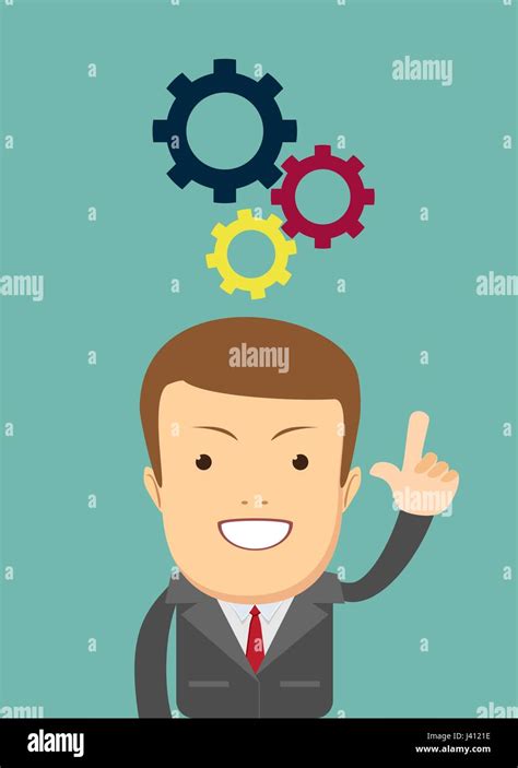 Thinking Businessman Solving A Problem Stock Vector Image And Art Alamy