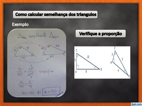 Aula matematica teorema de tales semelhança dos triangulos PPT