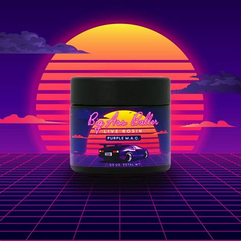 Tribe Purple MAC Live Rosin Big Ass Baller 14g Weedmaps