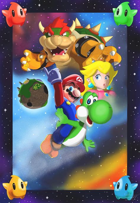 Super Mario Galaxy Poster By Sanin2 On Deviantart