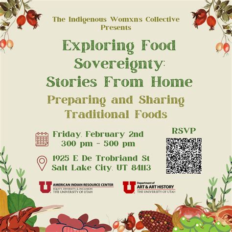Exploring Food Sovereignty Stories From Home Department Of Art And Art