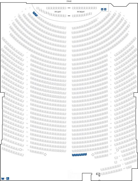 Genesee Theatre :: Seating Chart