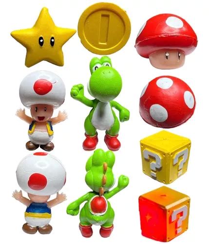 Figuras Super Mario Bros Yoshi Luigi Peach Bowser Piezas En Venta En