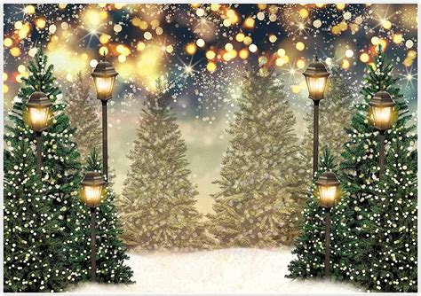 Buy Allenjoy 7x5ft Winter Forest Landscape Photography Backdrop Glitter