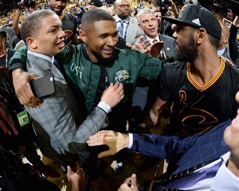 Usher Left NBA Fans Confused By Celebrating LeBron James And Kyrie