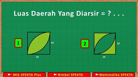 Menghitung Luas Daerah Yang Diarsir Youtube