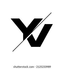 Yv Modern Initial Logo Abstract Concept Stock Illustration 2125233989 ...