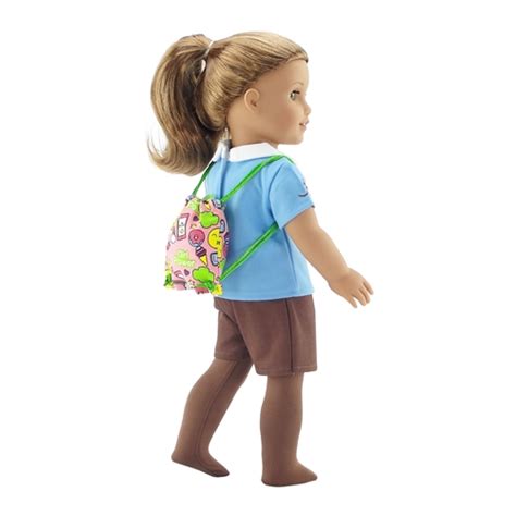 Emily Rose 18 Inch Doll Clothes Brownie Girl Scout 3 Piece Accessory Pack Including Tights