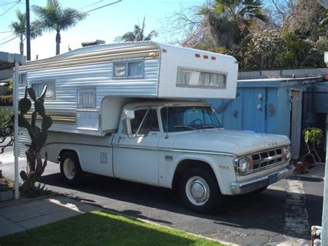 Dodge D200 Camper Special Cab And Chassis 1969 White For Sale 1969