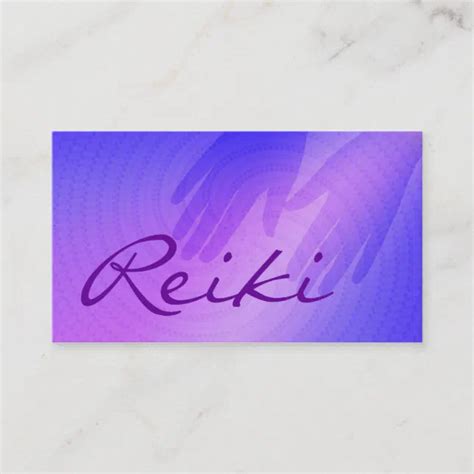 Cartões de visitas de Reiki Zazzle Portugal