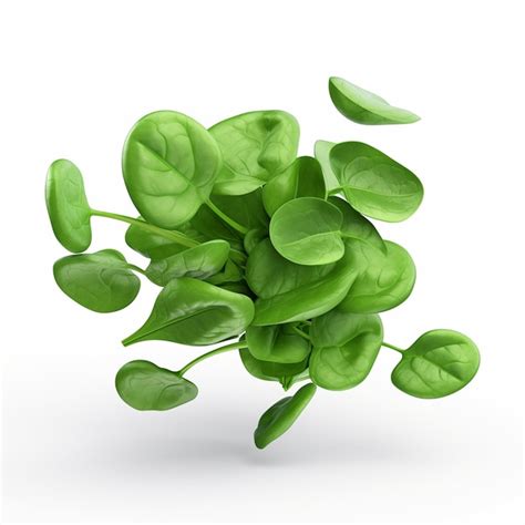 Premium Photo Fresh Spinach Isolated On White Background