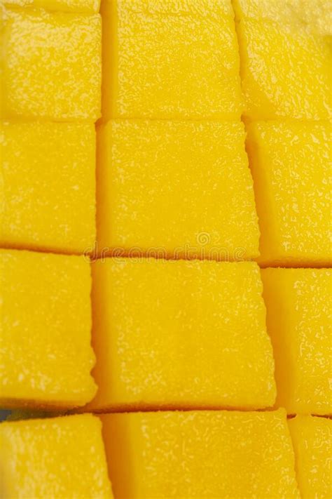 Medio Picado Del Fondo De Textura De Frutos De Mango Maduro Cerrado