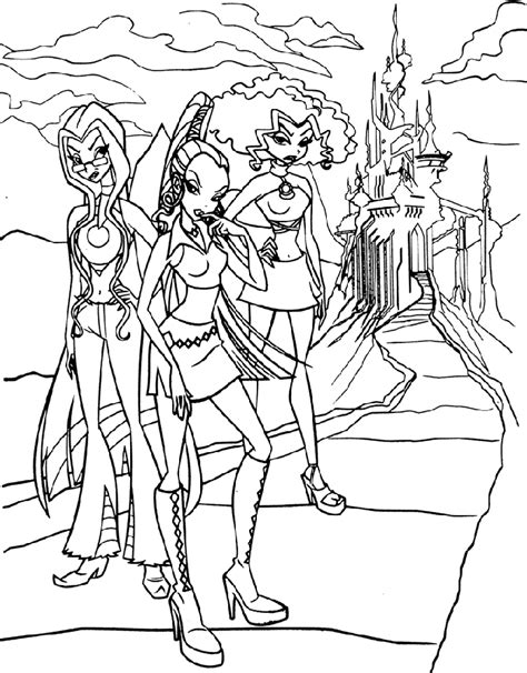 Winx Club Coloring Book Coloring Home