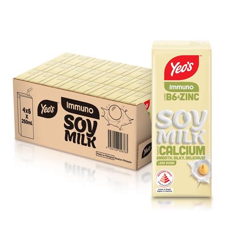 Yeos Immuno Soy Milk 250ml Case Of 24 Shopee Singapore