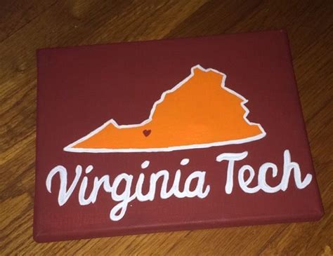 Virginia Tech canvas painting - Keller Craig | Cute canvas paintings, Virginia tech, Crafts