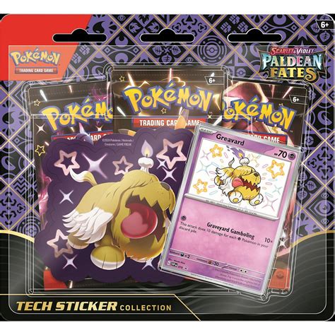 Pokemon Tcg Scarlet Violet Paldean Fates Tech Sticker Box