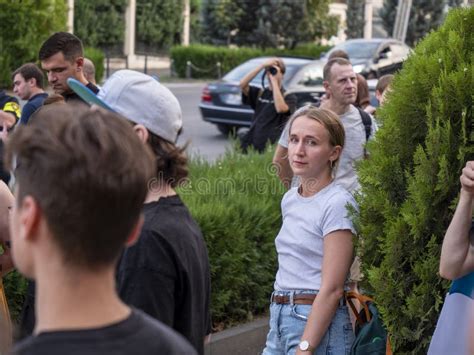 Rally Of Russian People In Georgia Against The Actions Of The Russian