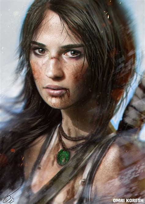 Alicia Vikander as Lara Croft by OmriKoresh on DeviantArt