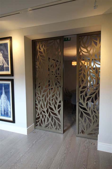 Silian Art Gallery London Laser Cut Sliding Doors Frond Design By