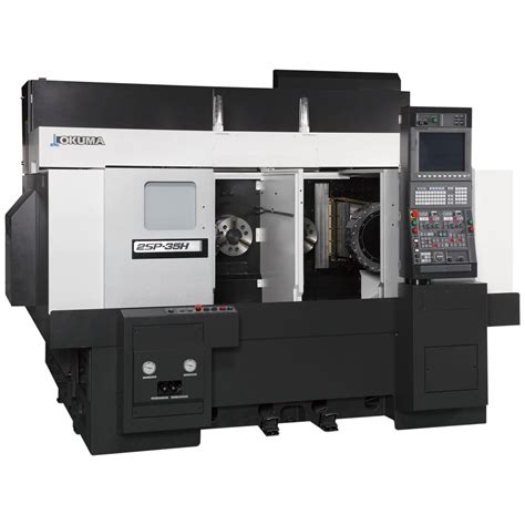 Cnc Lathe 2sp 35h Okuma Europe Gmbh Horizontal 2 Spindle 12 Tools