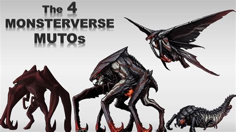 The 4 Mutos In Monsterverse Explained Youtube