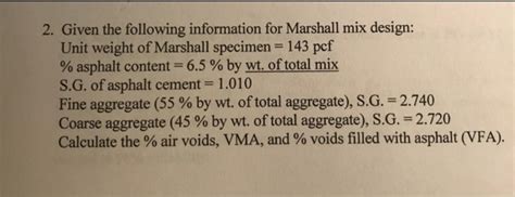 Solved Given The Following Information For Marshall Mix Chegg