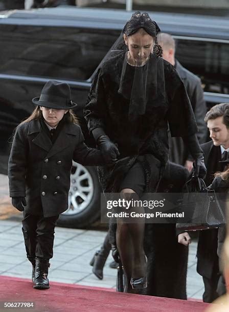 Celine Dion Husband Funeral Photos and Premium High Res Pictures ...