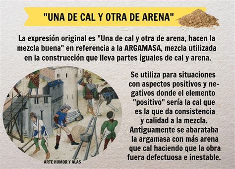 Una De Cal Y Otra De Arena Vocabulario Espa Ol Significado De Te