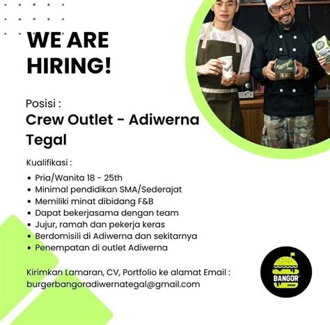 Ada 12 Lowongan Kerja Tegal Hari Ini Loker Jateng 01