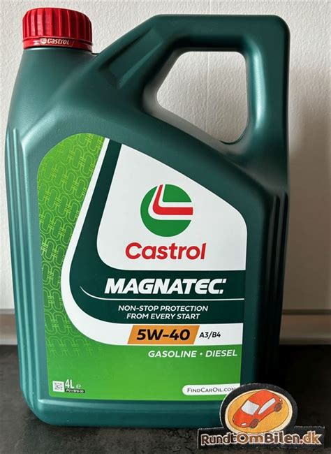 A3 B4 5w40 Motorolie Prøv Castrol Magnatec 5w40