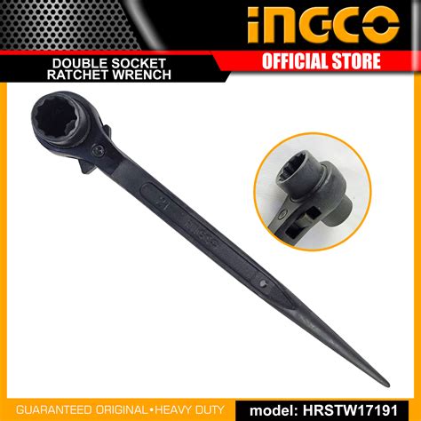 Ingco Double Socket Ratchet Wrench 17x19mm 17x21mm 19x21mm SOLD PER