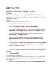 ConcentrationMolarityPhET Reem Haidar Pdf Chemistry B Concentration