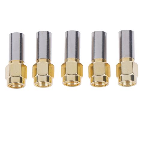 Pcs Sma Male Plug Rf Coaxial Connector Crimp For Rg Rg Rg