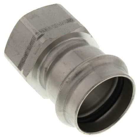 85107 Viega 85107 1 14 Propress 304 Stainless Female Adapter W Fkm Seal P X Fnpt