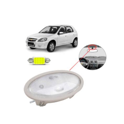 Lanterna Luz De Teto Lampada Led Chevrolet Celta 2001 2002 2003 2004