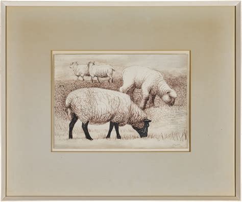 Henry Moore Studies Of Sheep Iii Mutualart