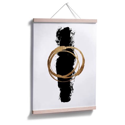 Poster Kubistika Black Gold Wall Art Nl