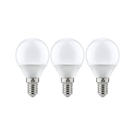 3 X Paulmann LED Leuchtmittel Tropfen P45 5 5W 40W E14 Matt Kugel W