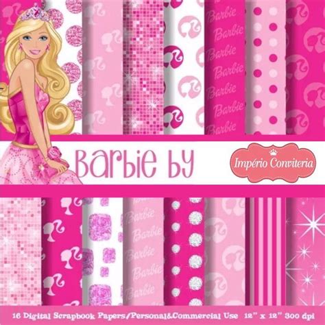 Kit Papel Digital Barbie 47 Elo7 Produtos Especiais