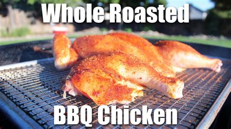 Smoked Roasted Spatchcocked Chicken On A Kettle Grill YouTube