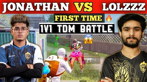 Jonathan Gaming Vs Lolzzz Gaming 🔥 Tdm Battle 1vs1 😱 Intense Gameplay