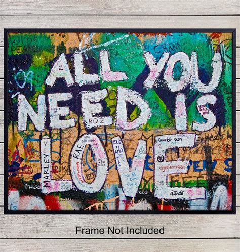 Love Graffiti Art Print Wall Art - Yellowbird Art & Design