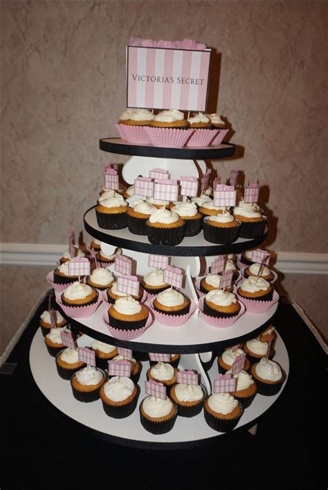 Victorias Secret Themed Sweet 16 Cupcake Tower Sweet 16 Cupcakes Sweet 16 Cupcake Tower