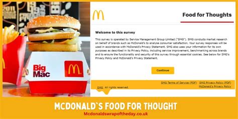 Mcdonald's Food for Thought - FREE Meal Coupon 2024