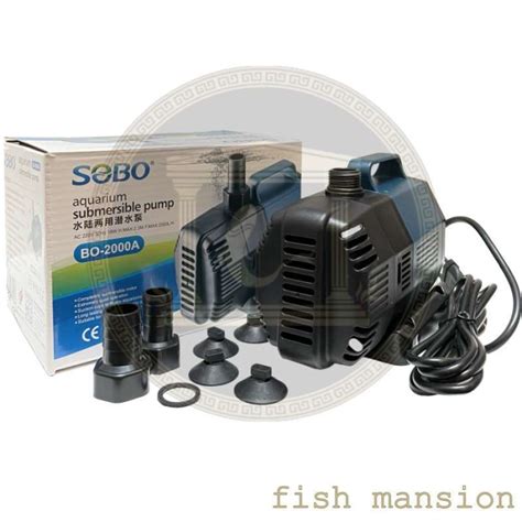 Jual Sobo Submersible Pump Bo 2000A Pompa Aquarium Bo2000A Bo 2000A